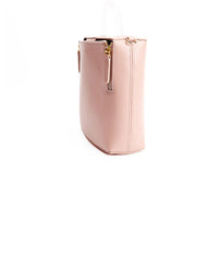 Pink Leather Women Cube Handbags Shoulder Bag Work Bag For Women