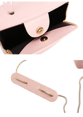 Pink Leather Women Cube Handbags Shoulder Bag Work Bag For Women