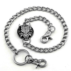 Cool Wolf Mens Punk Pants Chain Wallet Chain Long Biker Wallet Chain For Men
