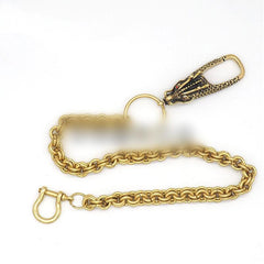 Cool Brass 17‘’ Chinese Dragon Wallet Chain Key Chain Wallet Chain Pants Chain For Men