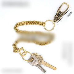 Cool Brass 17‘’ Chinese Dragon Wallet Chain Key Chain Wallet Chain Pants Chain For Men