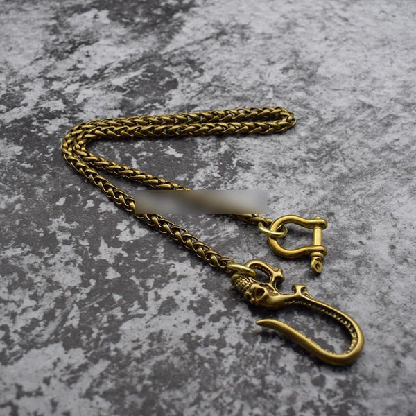 Cool Gold Mens 19'' Biker Wallet Chain Trucker Wallet Chain Pants Chain for Men HT00422002