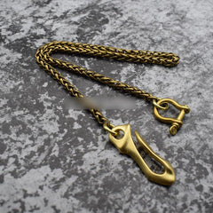 Cool Gold Brass Mens 19'' Wallet Chain Biker Trucker Wallet Chain Pants Chain for Men