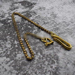 Cool Gold Mens 19'' Biker Wallet Chain Brass Trucker Wallet Chain Pants Chain for Men