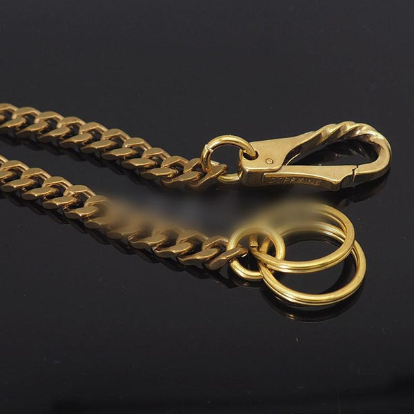 Cool Brass 18‘’ Biker Wallet Chain Key Chain Wallet Chain Pants Chain For Men DG00282007