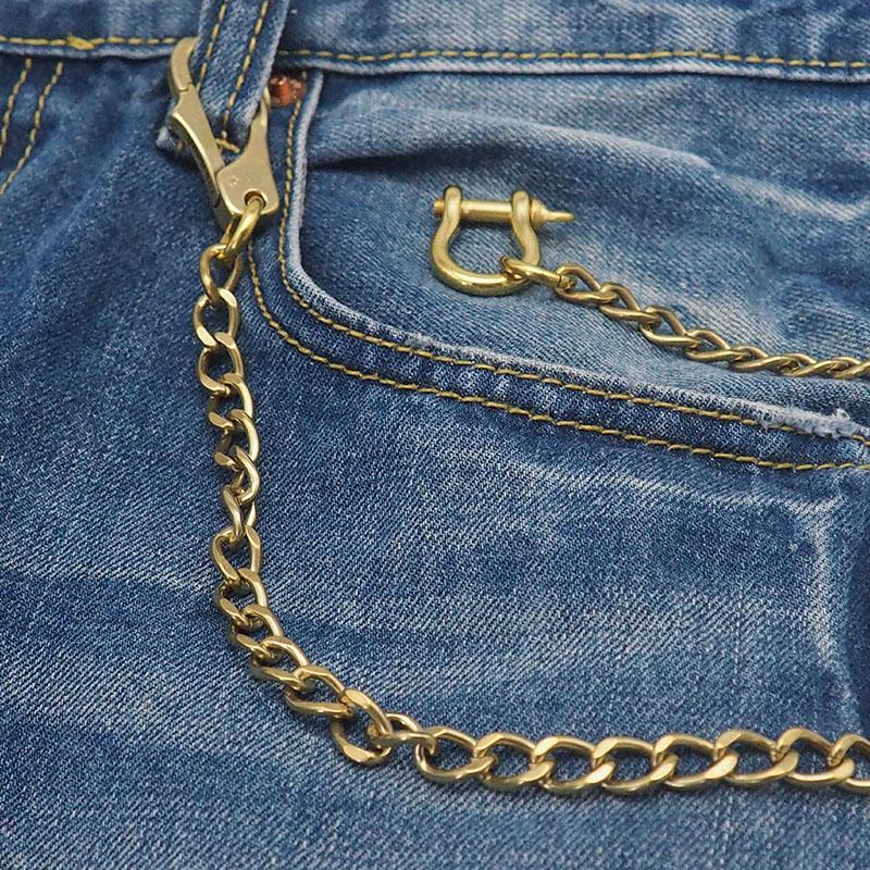 Brass Wallet Chain Pants Chain for Men Trouser Chain Keychain 