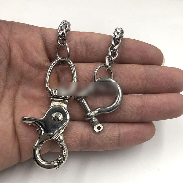 Silver Stainless Steel Cool 19'' Rock Wallet Chain Pants Chain jeans chain jean HT00482015