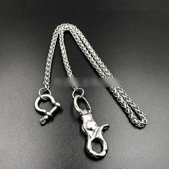 Silver Stainless Steel Cool 19'' Rock Wallet Chain Pants Chain jeans chain jean chain for Men