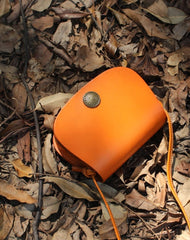 Handmade Leather Round Bag Crossbody Bag Shoulder Bag Purse for Women Leather Bag - EverHandmade