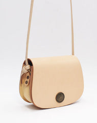 Handmade Leather Round Bag Crossbody Bag Shoulder Bag Purse for Women Leather Bag - EverHandmade