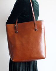 Handmade Leather Tote Purse Handbag Shoulder Bag Large for Women Leather Shopper Bag - EverHandmade