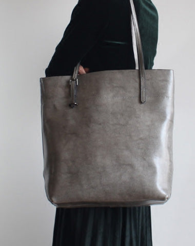 Handmade Leather Tote Purse Handbag Shoulder Bag Large for Women Leather Shopper Bag - EverHandmade