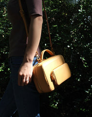 Handmade Leather Handbag Purse Crossbody Shoulder Bag for Girl Women Lady - EverHandmade
