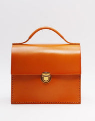 Handmade Leather Handbag Square Purse Crossbody Shoulder Bag for Girl Women Lady - EverHandmade