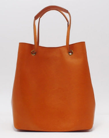 Handmade Leather Tote Purse Bucket Bag Handbag Shoulder Bag Large for Women Leather Shopper Bag