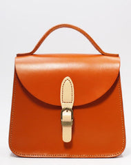 Handmade Leather Handbag Round Bag Purse Crossbody Shoulder Bag for Girl Women Lady - EverHandmade
