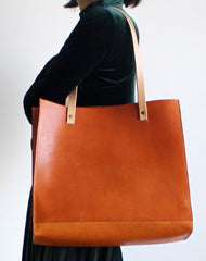 Handmade Leather Tote Purse Handbag Shoulder Bag Large for Women Leather Shopper Bag - EverHandmade