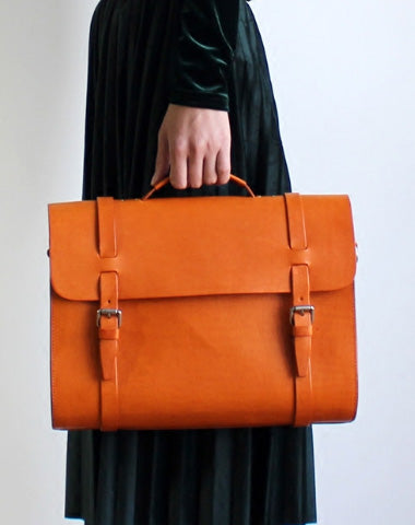 Handmade Vintage Leather Messenger Bag Purse Satchel Bag Crossbody Shoulder Bag for Girl Women Lady - EverHandmade