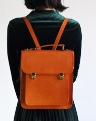 Handmade Leather Backpack Bag Purse Satchel Bag Shoulder Bag for Girl Women Lady - EverHandmade