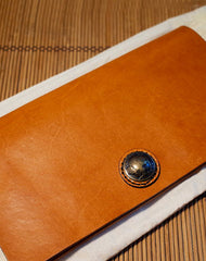 Handmade Genuine leather clutch travel wallet passport wallet purse long wallet women - EverHandmade