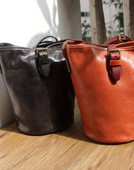 Handmade Leather bag for women leather shoulder bag crossbody bag bucket bag - EverHandmade