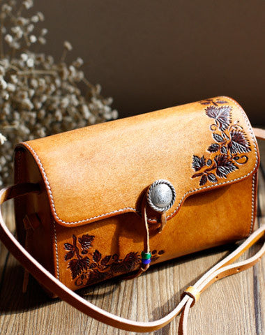 Handmade Leather bag for women leather shoulder bag crossbody bag - EverHandmade