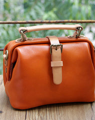 Handmade Leather doctor bag for women leather shoulder doctor bag crossbody bag - EverHandmade