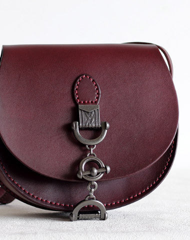 Handmade Leather vintage women leather shoulder bag crossbody bag - EverHandmade