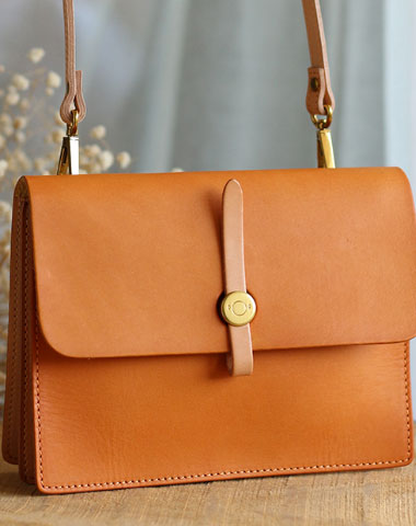 Handmade Leather phone purse stachel bag for women crossbody bag leather shoulder bag - EverHandmade