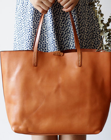 Handmade Leather handbag tote shopper bag for women leather shoulder bag - EverHandmade