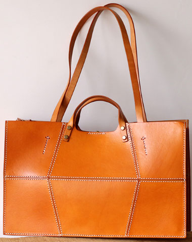 Handmade Leather handbag shopper bag for women leather shoulder bag - EverHandmade