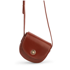Red Leather Saddle Womens Shoulder Bag Purse Crossbody Bag For Women