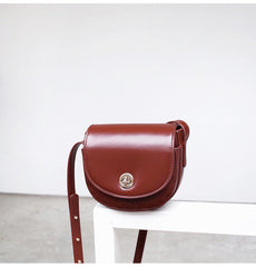 Red Leather Saddle Womens Shoulder Bag Purse Crossbody Bag For Women