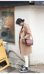 Red Leather Womens Shoulder Bag Purse Crossbody Bag For Women