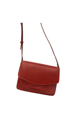 Red Leather Womens Shoulder Bag Purse Crossbody Bag For Women