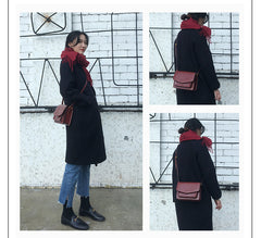 Red Leather Womens Shoulder Bag Purse Crossbody Bag For Women