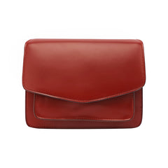 Red Leather Womens Shoulder Bag Purse Crossbody Bag For Women