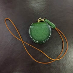 Cool Leather Brown Men's Womens Coin Holder Black Wristlet Change Wallet Coin Case For Men