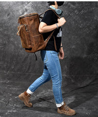 Retro Brown Leather Men 14