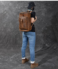 Retro Brown Leather Men 14