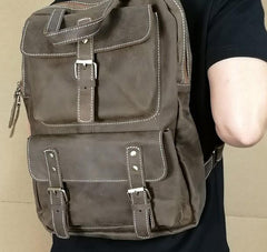 Retro Fashion Mens Backpacks Vintage School Backpack Travel Backpack Bags for Men