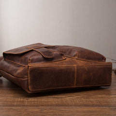 Cool Leather Mens Small Briefcase Handbag Business Handbag Shoulder Bag For Men