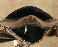 Cool LEATHER MENS FANNY PACK FOR MEN BUMBAG Vintage WAIST BAG for Men