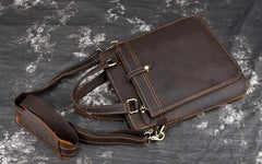 Retro Leather Men Vintage Briefcase Handbags Shoulder Bags Business Bag For Men