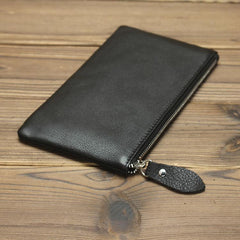 MENS LEATHER SLIM ZIPPER CLUTCH WALLET Zipper Long Wallet FOR MEN