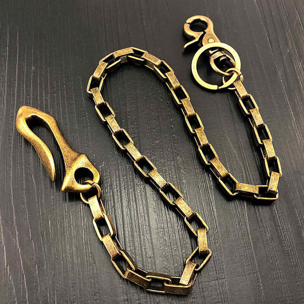 Cool Brass Gold Mens Wallet Chain Biker Wallet CHain Pants Chain jeans chain jea WG00291022