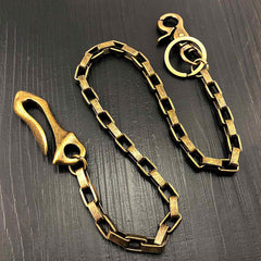 Cool Brass Gold Mens Wallet Chain Biker Wallet CHain Pants Chain jeans chain jean chain For Men
