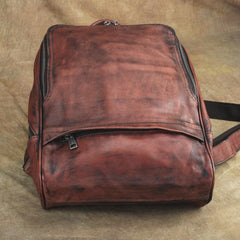 Vintage Leather Men's Backpack 13'' Laptop Backpack School Backpack For Men