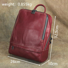 Vintage Leather Men's Backpack 13'' Laptop Backpack School Backpack For Men