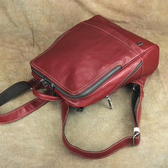 Vintage Leather Men's Backpack 13'' Laptop Backpack School Backpack For Men